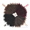 Extensões de cabelo de torção de mola em cor Ombre fofas de 8 "